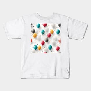 Happy Birthday Party Celebration Pattern 8 Kids T-Shirt